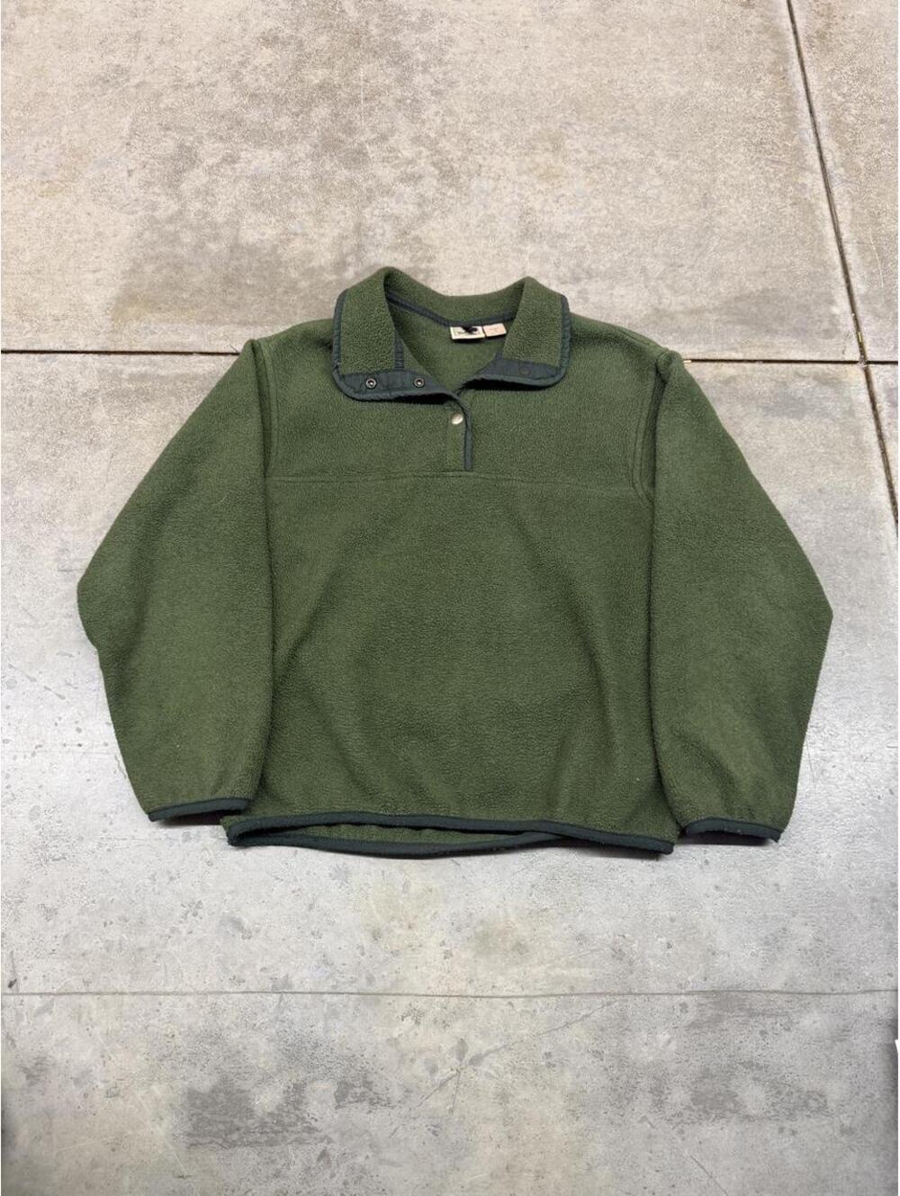 vintage woolrich green made in usa synchilla fleece jacket size small WOMENS